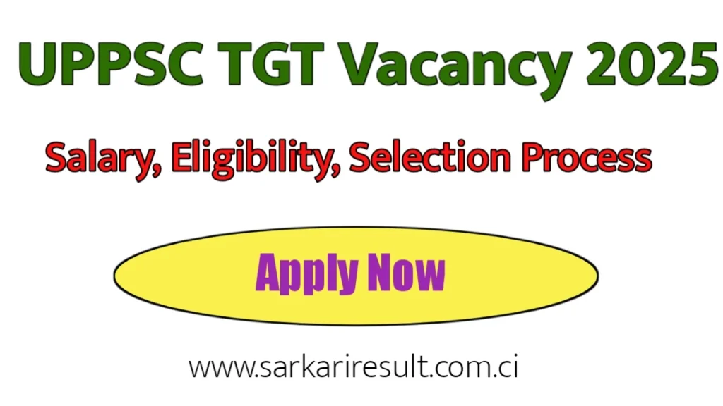 UPPSC TGT Vacancy for 7466 posts